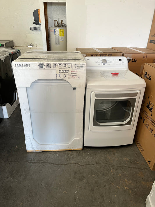Samsung 4.1 cu ft Washer and LG 7.3 cu ft Gas Dryer